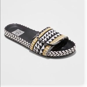 DV Annalyse Woven Slide Yellow